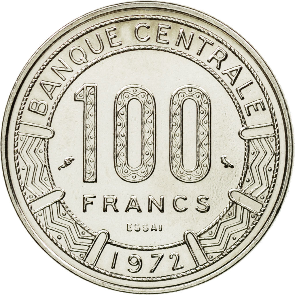 Moneta, Camerun, 100 Francs, 1972, Paris, ESSAI, SPL+, Nichel, KM:E15