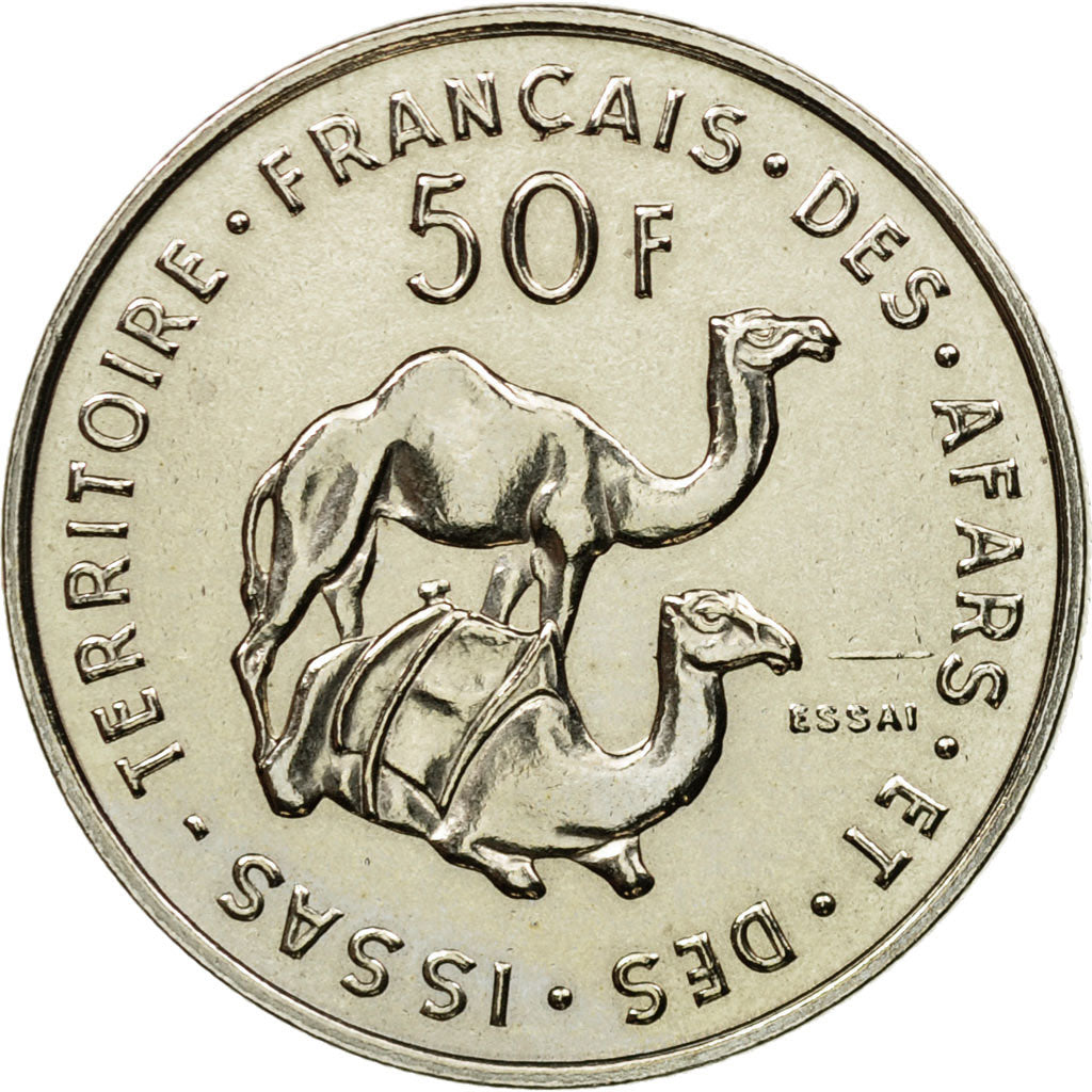Coin, FRENCH AFARS & ISSAS, 50 Francs, 1970, Paris, ESSAI, MS(64)