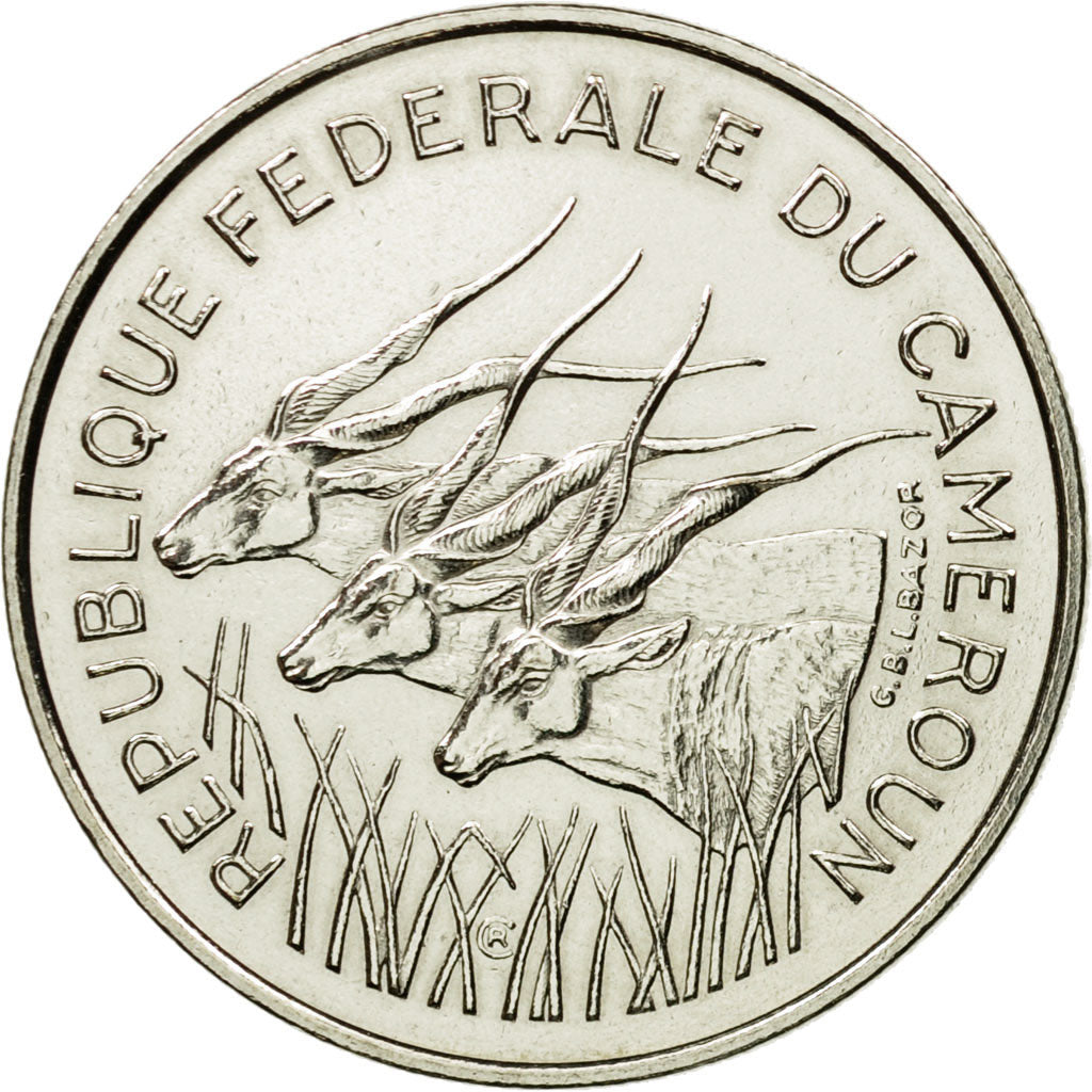 Coin, Cameroon, 100 Francs, 1971, Paris, ESSAI, MS(64), Nickel, KM:E13