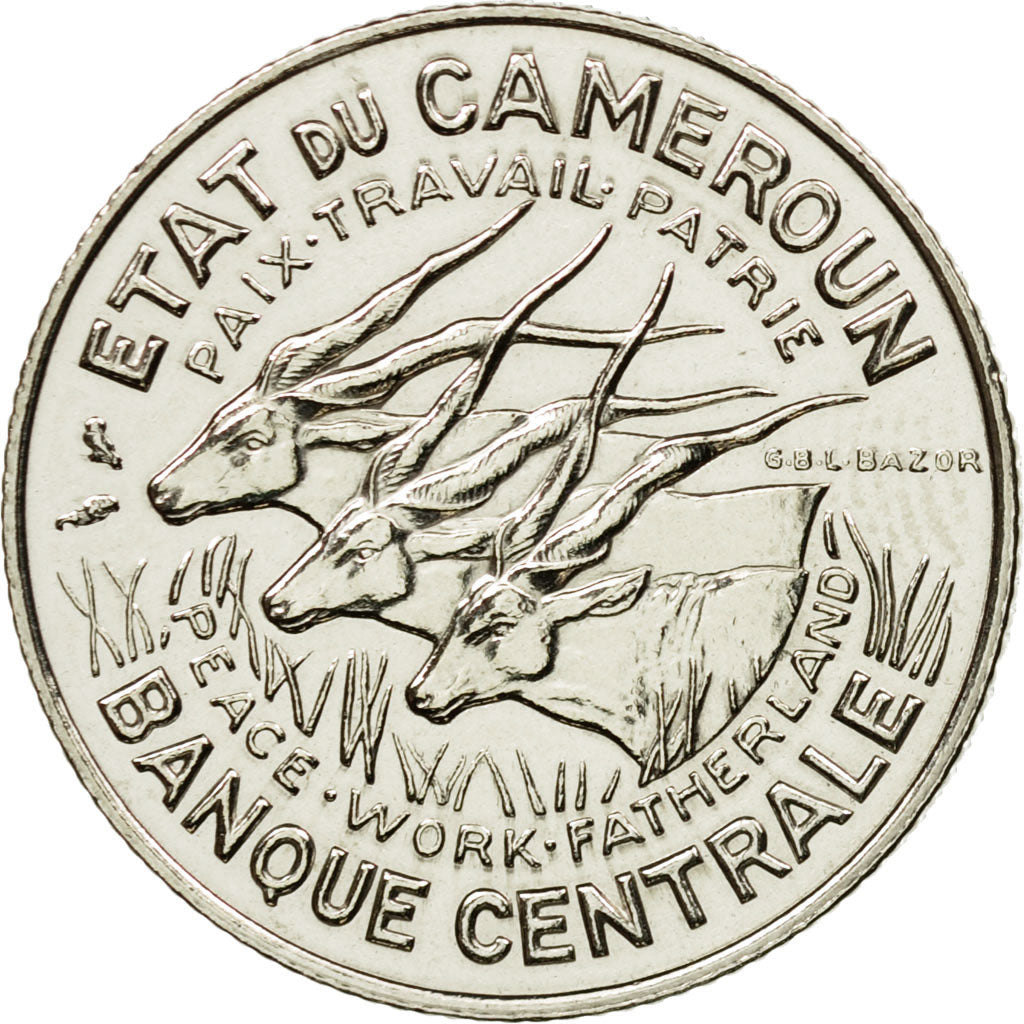 Coin, Cameroon, 100 Francs, 1966, Paris, ESSAI, MS(64), Nickel, KM:E11
