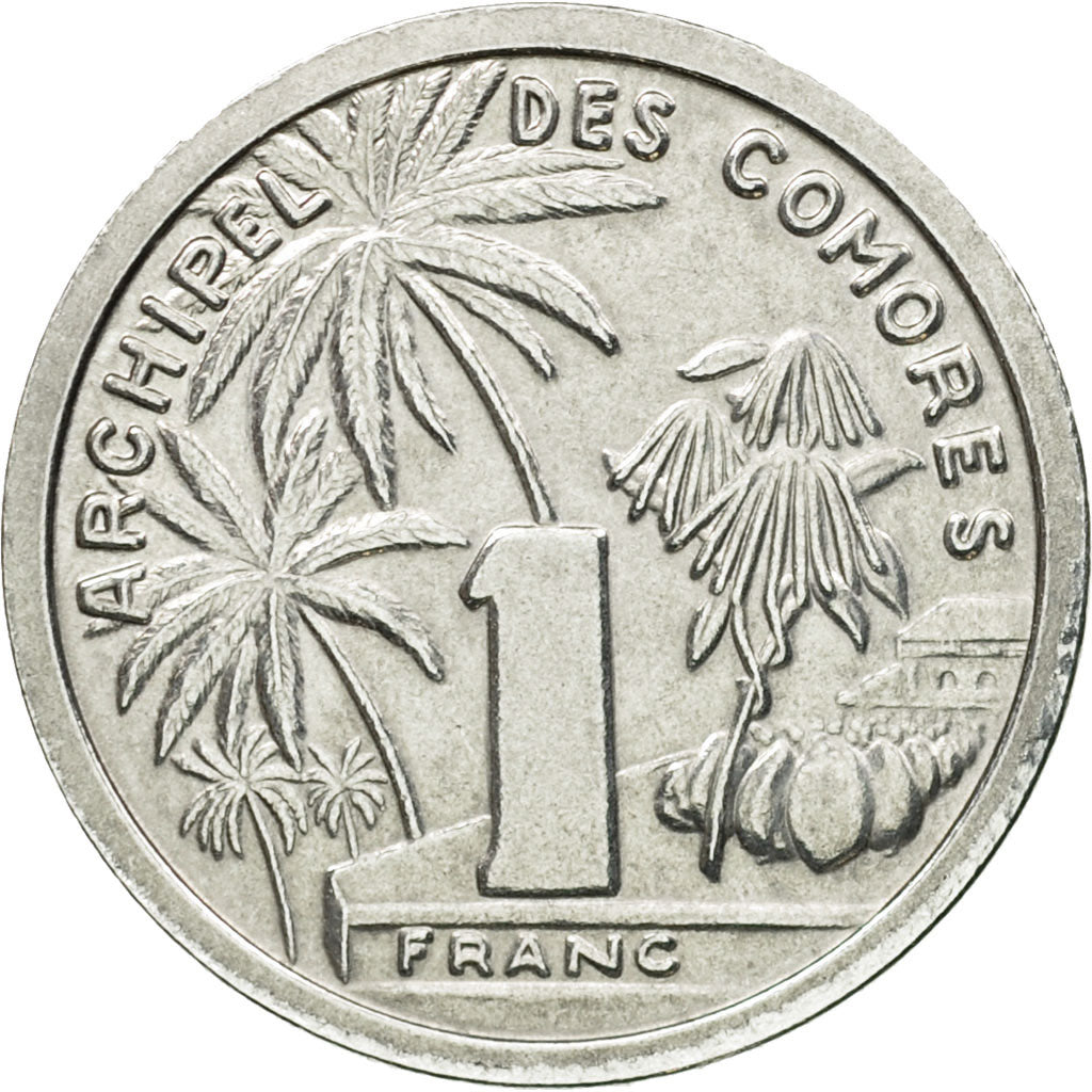 Coin, Comoros, Franc, 1964, Paris, ESSAI, MS(64), Aluminum, KM:E1, Lecompte:32