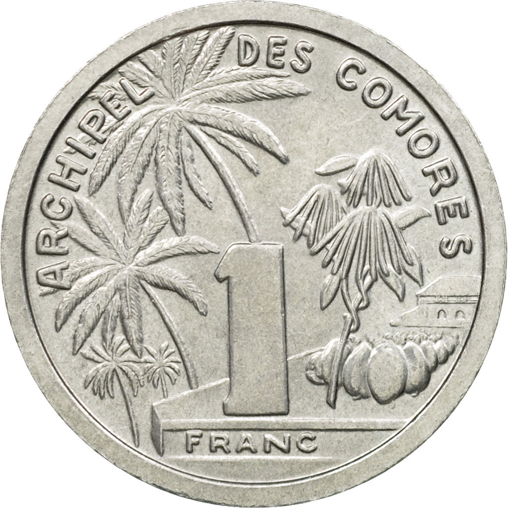 Coin, Comoros, Franc, 1964, Paris, ESSAI, MS(63), Aluminum, KM:E1, Lecompte:32