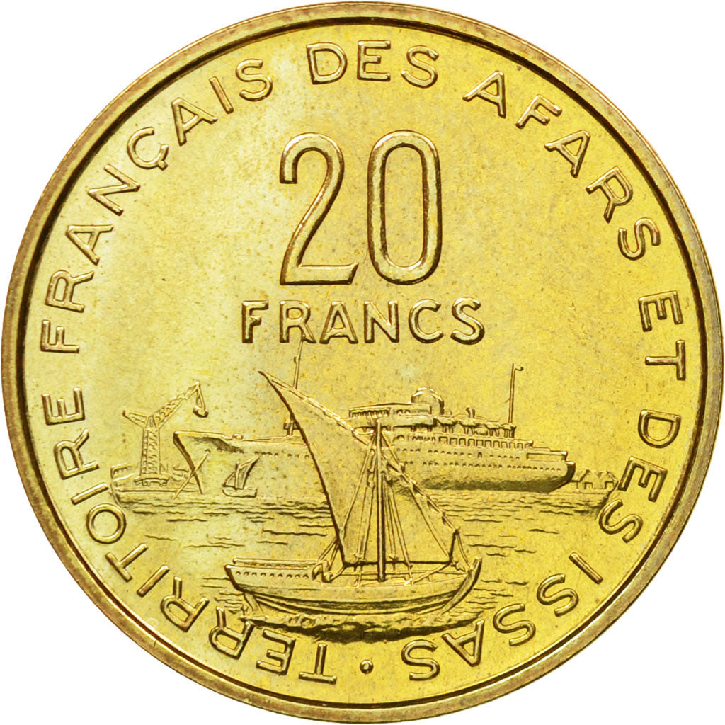 Münze, FRENCH AFARS & ISSAS, 20 Francs, 1968, Paris, ESSAI, UNZ, Cupro-nickel
