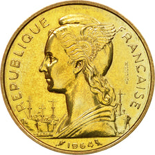Coin, Comoros, 20 Francs, 1964, Paris, ESSAI, MS(63), Bronze-Aluminium-Nickel