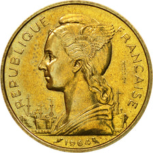 Coin, Comoros, 20 Francs, 1964, Paris, ESSAI, MS(63), Bronze-Aluminium-Nickel