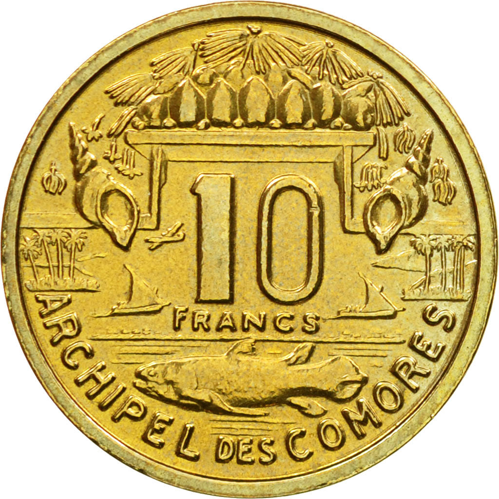 Moneta, Comore, 10 Francs, 1964, Paris, ESSAI, SPL, Bronzo-alluminio-nichel