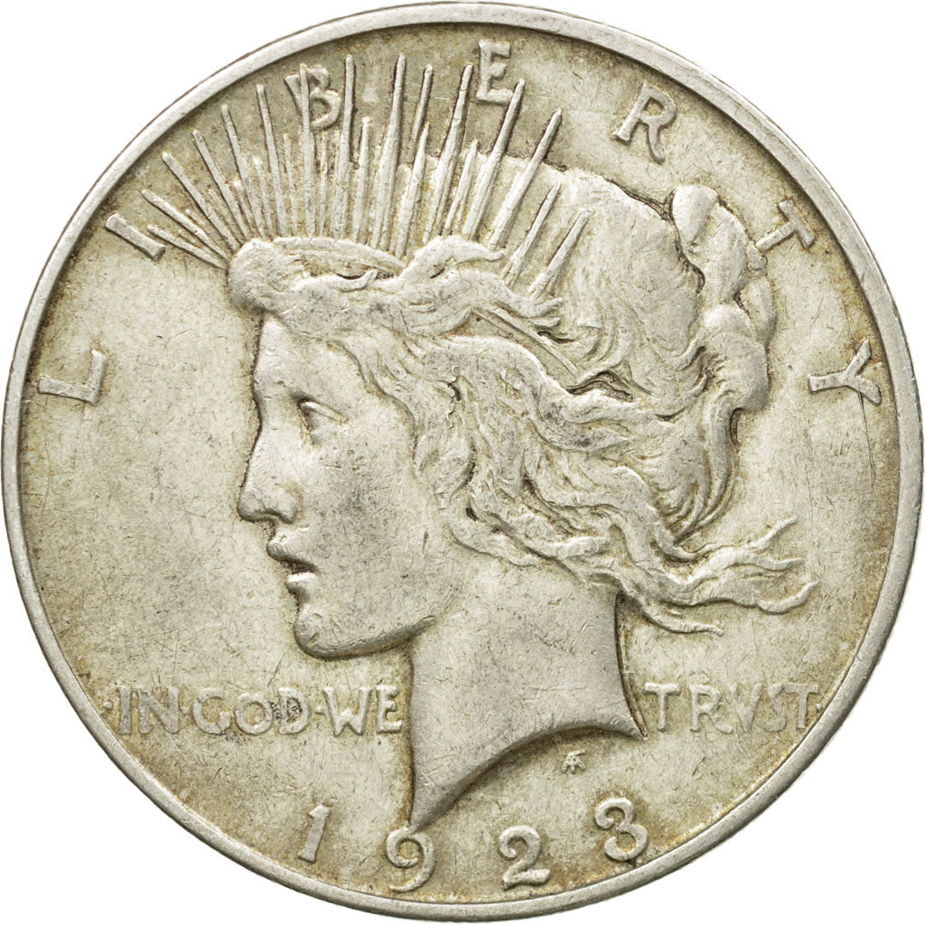 Coin, United States, Peace Dollar, 1923, Denver, EF(40-45), KM 150