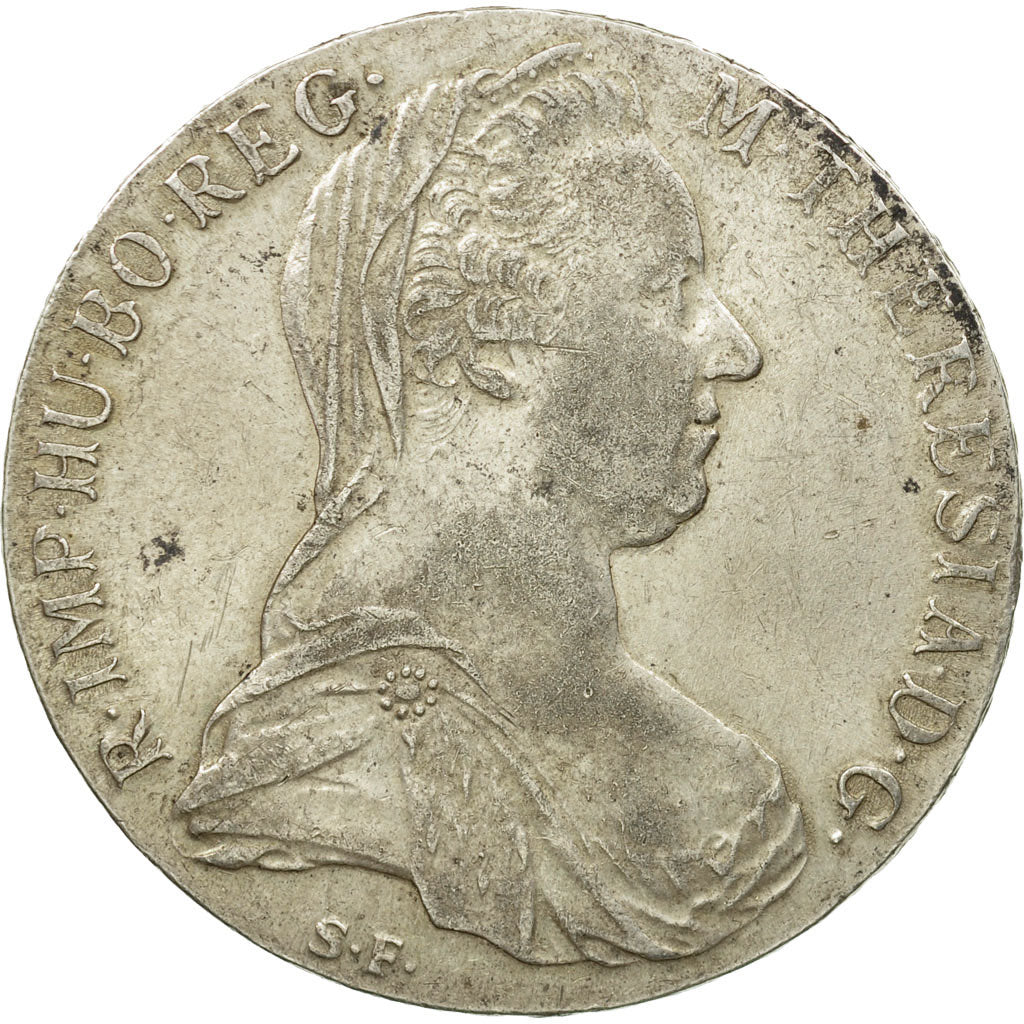 Coin, Austria, Joseph II, Thaler, 1780, Vienna, Restrike, EF(40-45), Silver