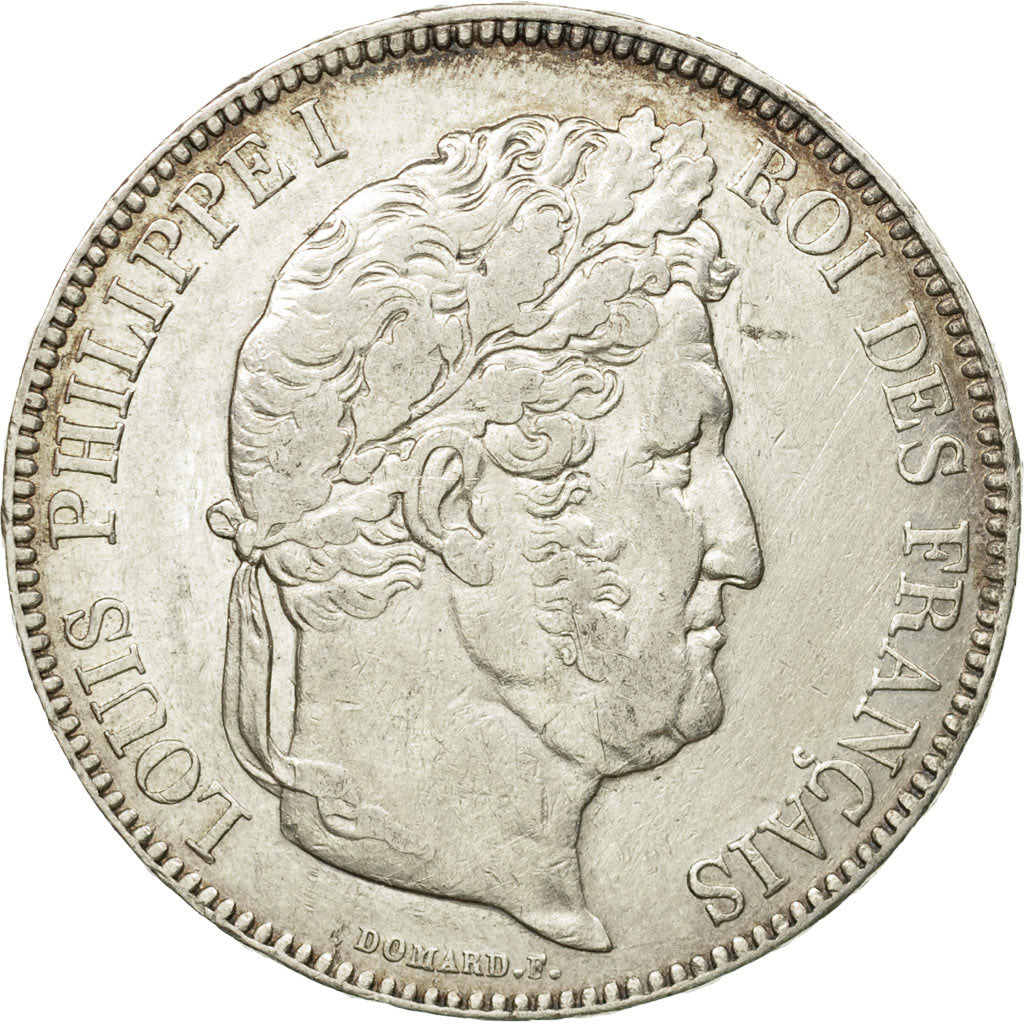 Moneda, Francia, Louis-Philippe, 5 Francs, 1833, Paris, EBC, Plata, KM:749.1