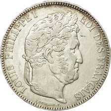 Coin, France, Louis-Philippe, 5 Francs, 1833, Paris, AU(55-58), Silver