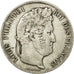 Moneta, Francia, Louis-Philippe, 5 Francs, 1837, Rouen, BB, Argento, KM:749.2