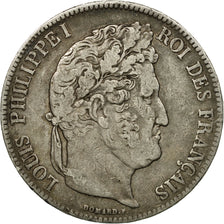 Münze, Frankreich, Louis-Philippe, 5 Francs, 1839, Rouen, S+, Silber, KM:749.2