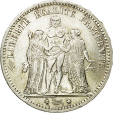 Munten, Frankrijk, Hercule, 5 Francs, 1873, Paris, ZF+, Zilver, KM:820.1