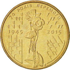 Coin, Ukraine, Hryvnia, 2015, Kyiv, MS(63), Aluminum-Bronze