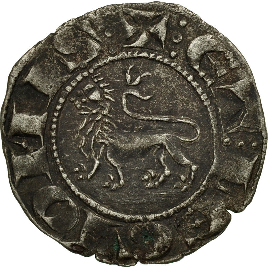 Moneda, España, Castille and Leon, Alfonso X, Denier, Burgos, MBC, Vellón