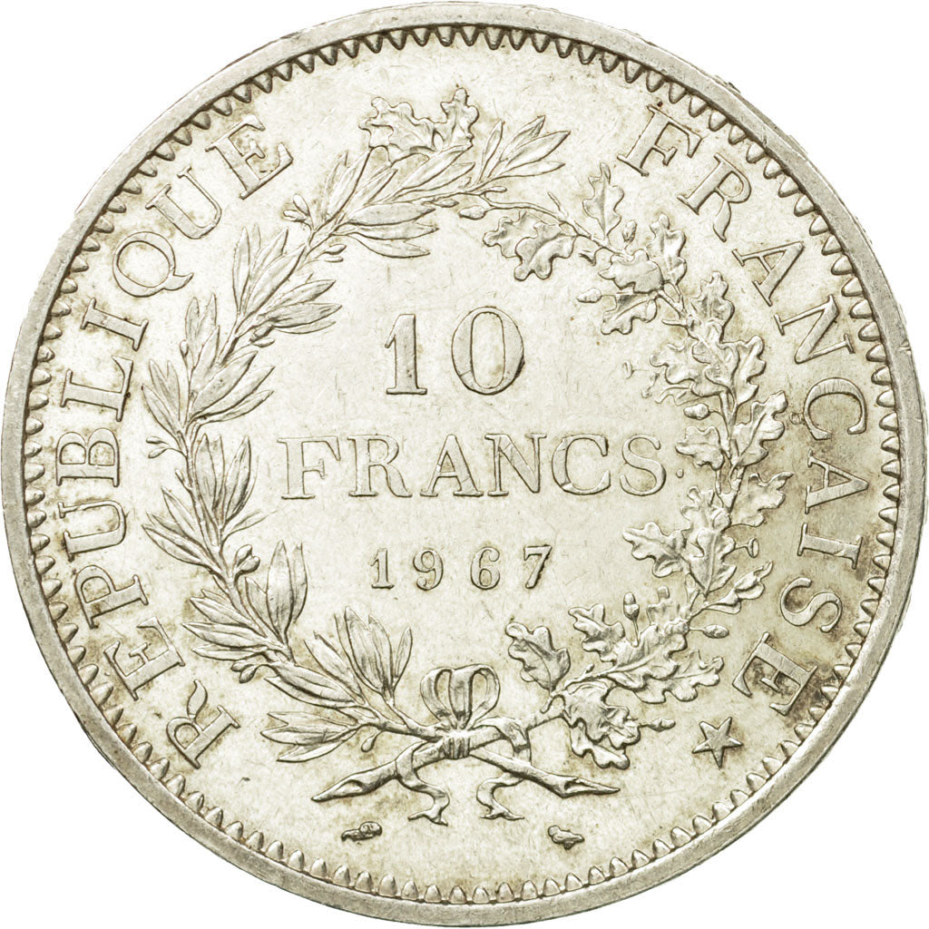 Coin, France, Hercule, 10 Francs, 1967, Paris, Avec accent, MS(60-62), Silver