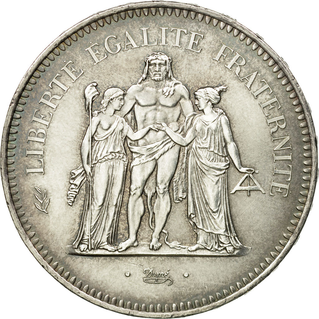 Coin, France, Hercule, 50 Francs, 1977, Paris, MS(65-70), Silver, KM:941.1