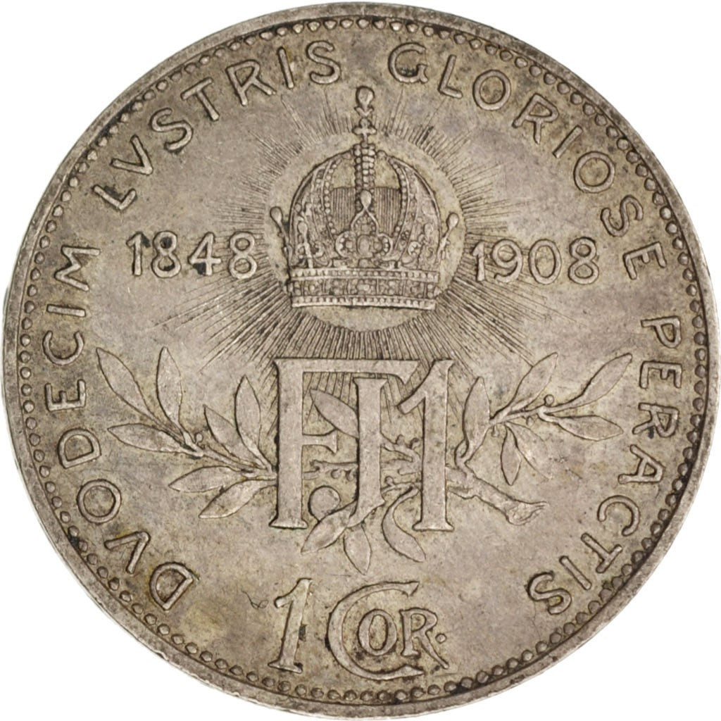Austria, Franz Joseph I, Corona, 1908, Silver, KM:2808