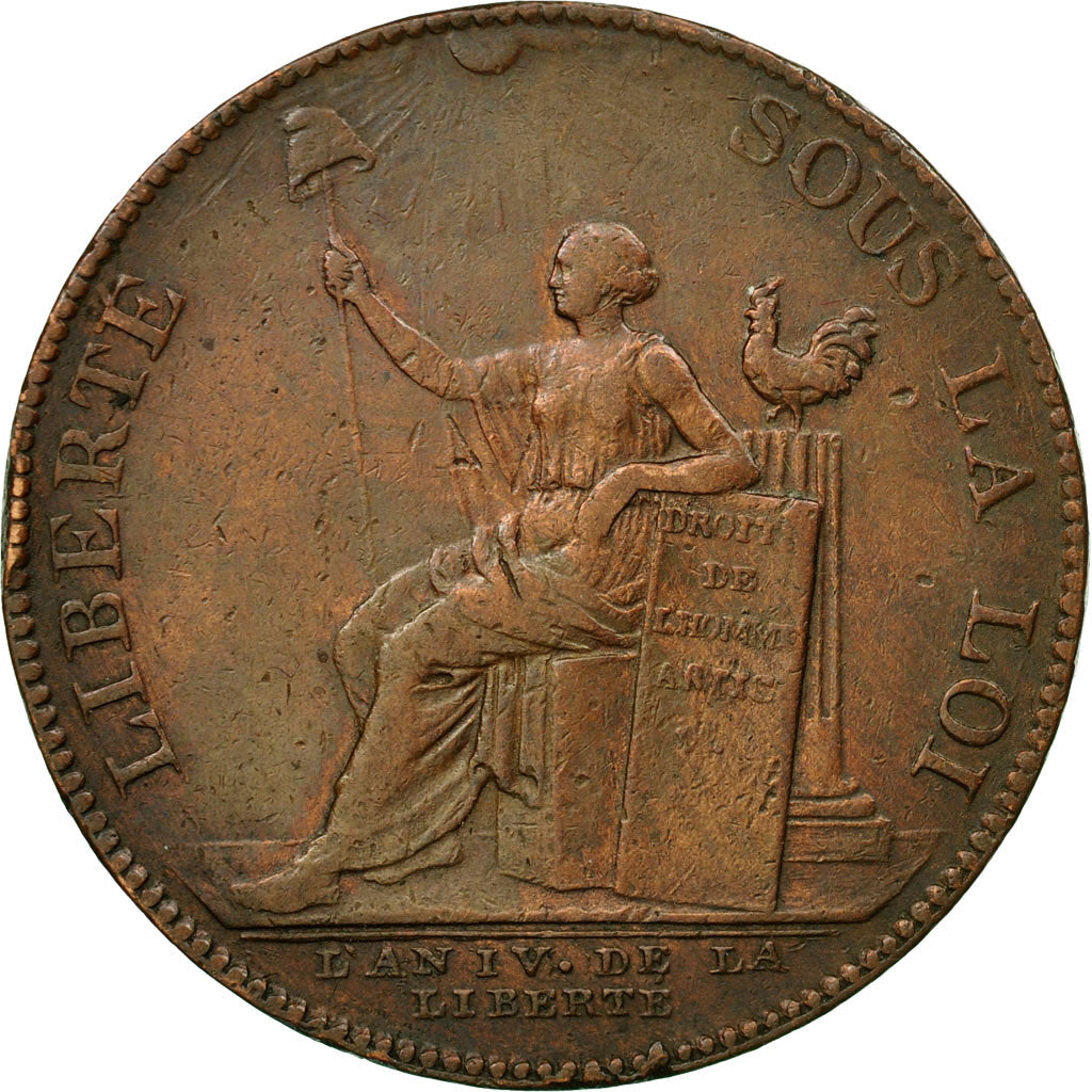 Münze, Frankreich, Monneron à la Liberté, 2 Sols, 1792, Birmingham, SS