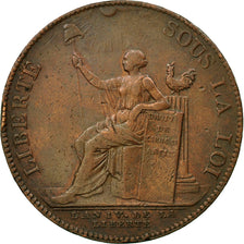 Münze, Frankreich, Monneron à la Liberté, 2 Sols, 1792, Birmingham, SS