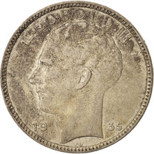 Coin, Belgium, 20 Francs, 20 Frank, 1935, AU(50-53), Silver, KM:105