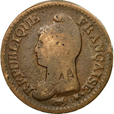 Coin, France, Directoire, Dupré, Decime, 1796, Paris, Boite de forçat