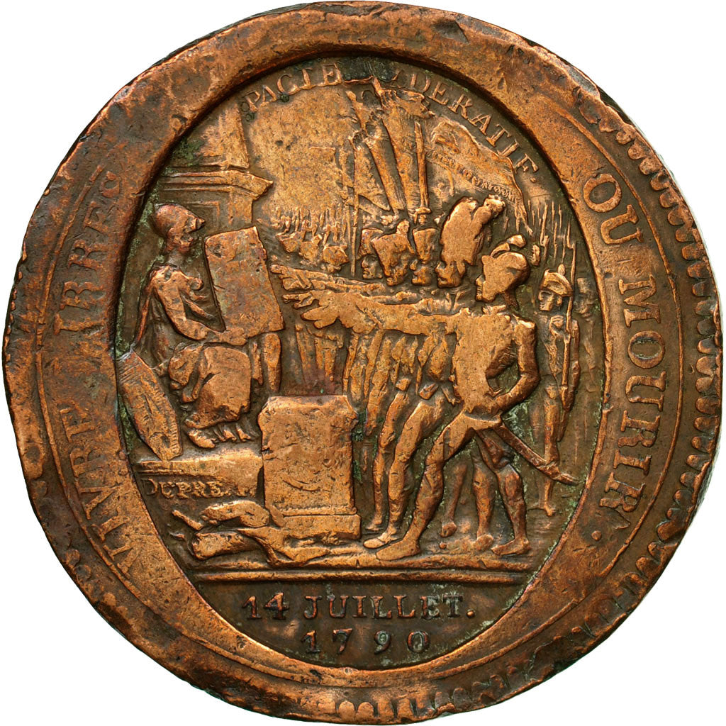 Coin, France, Monneron, 5 Sols, 1792, Birmingham, VF(20-25), Bronze, KM:Tn31
