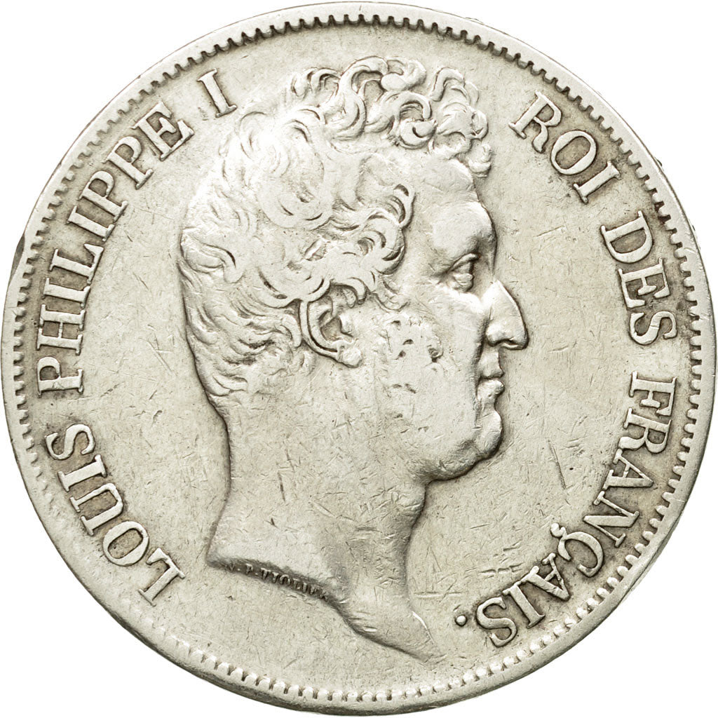 Coin, France, Louis-Philippe, 5 Francs, 1831, Lille, VF(30-35), Silver