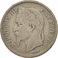 Coin, France, Napoleon III, 2 Francs, 1867, Bordeaux, VF(20-25), Silver