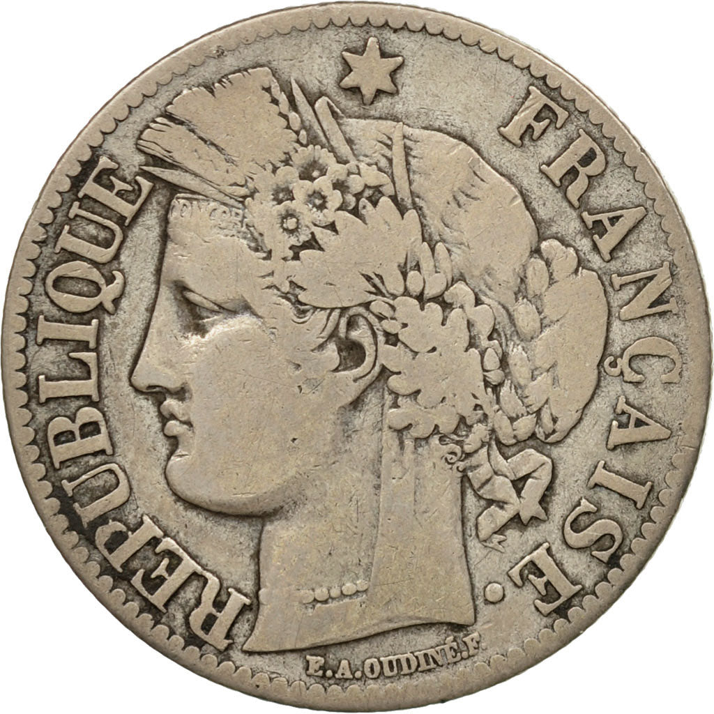 Monnaie, France, Cérès, 2 Francs, 1873, Paris, TB+, Argent, Gadoury:530a