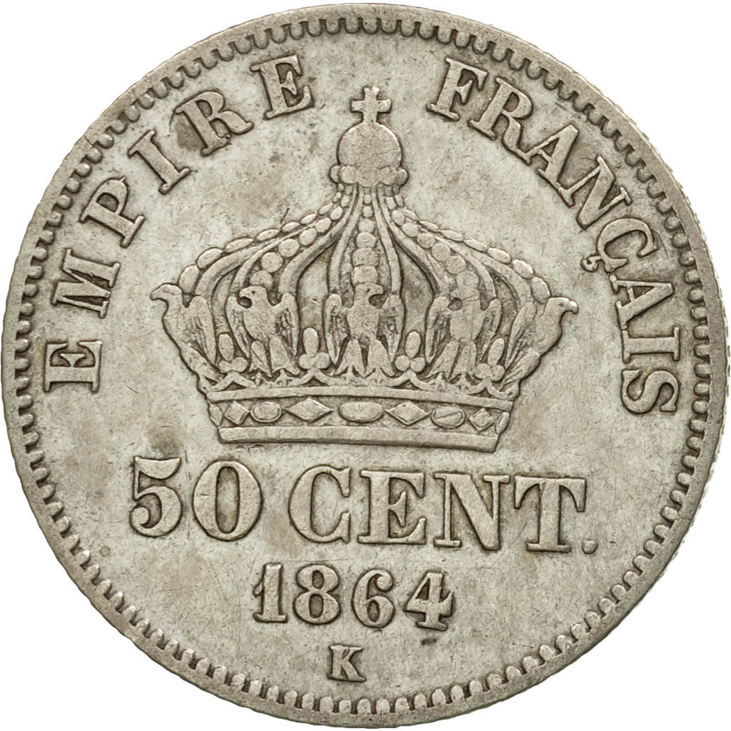Münze, Frankreich, Napoleon III, Napoléon III, 50 Centimes, 1864, Bordeaux