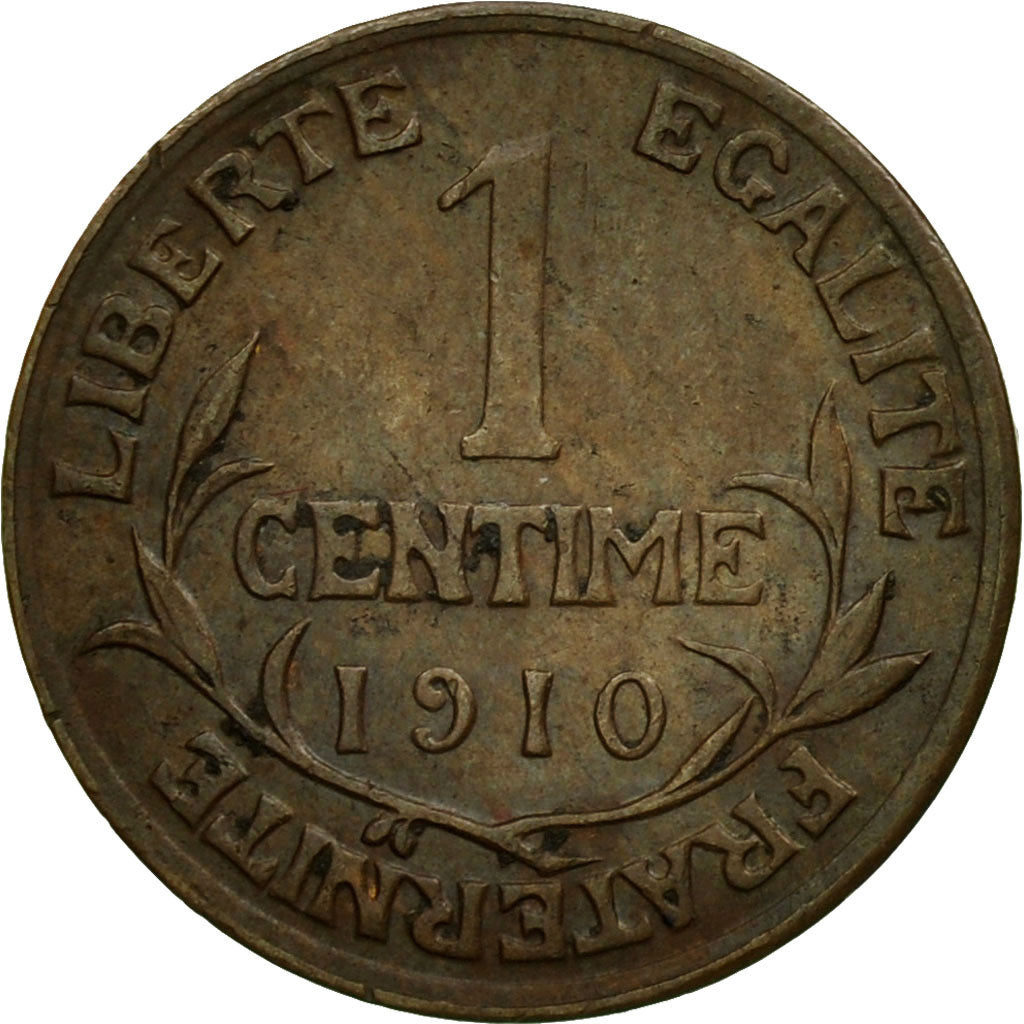 Moneta, Francja, Dupuis, Centime, 1910, Paris, EF(40-45), Bronze, KM:840