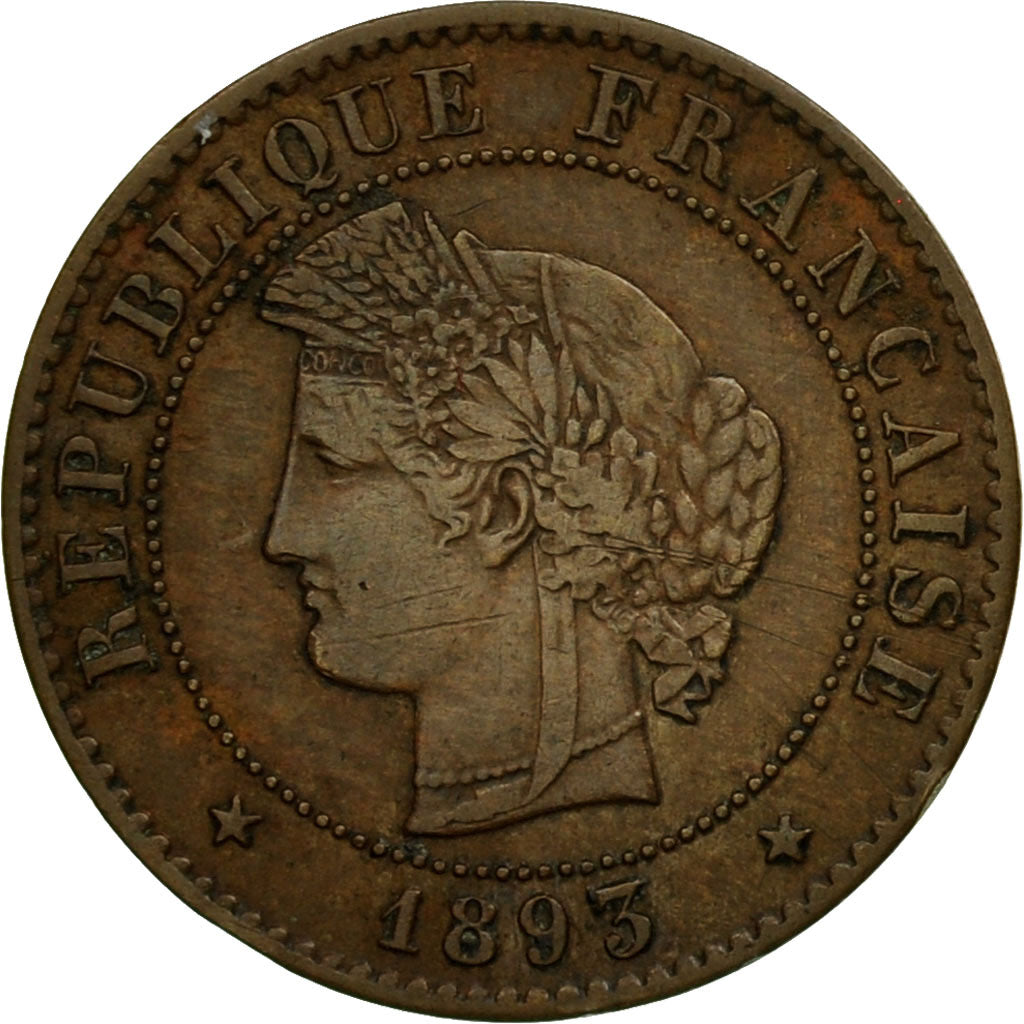 Moneta, Francia, Cérès, Centime, 1893, Paris, SPL-, Bronzo, KM:826.1