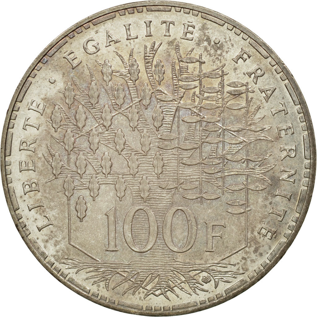 Coin, France, Panthéon, 100 Francs, 1988, Paris, MS(60-62), Silver, KM:951.1