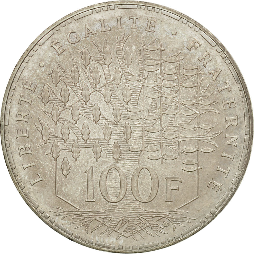 Munten, Frankrijk, Panthéon, 100 Francs, 1991, Paris, UNC-, Zilver, KM:951.1