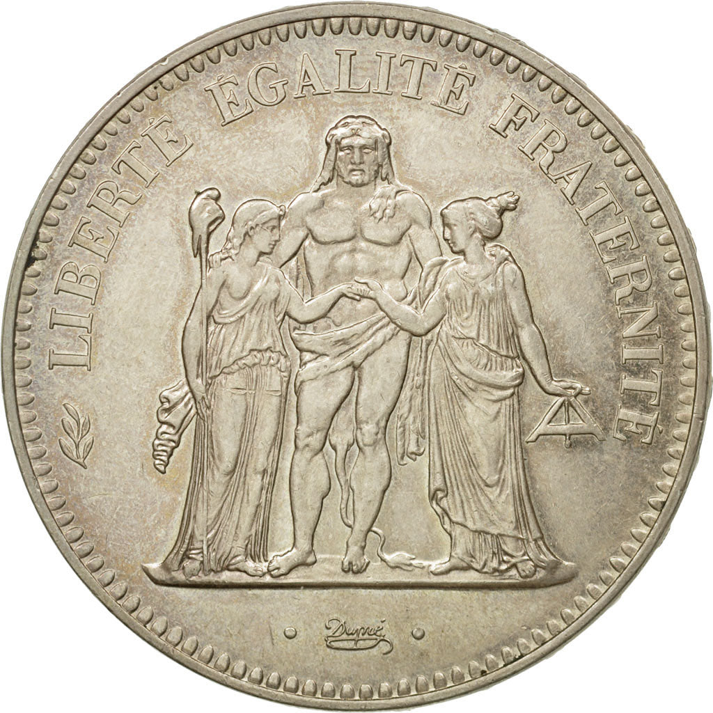 Coin, France, Hercule, 50 Francs, 1974, HYBRIDE, MS(60-62), Silver, KM:941.2