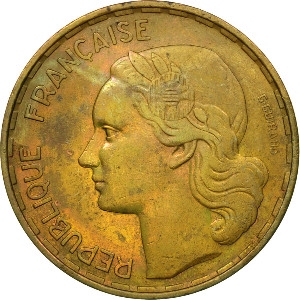 Munten, Frankrijk, Guiraud, 50 Francs, 1954, Beaumont - Le Roger, ZF