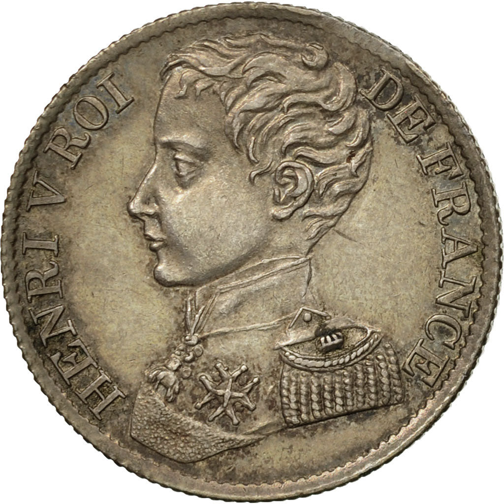 Francia, Henri V (pretender), Franc, 1831, Argento, SPL, Gadoury:451, KM:28.2