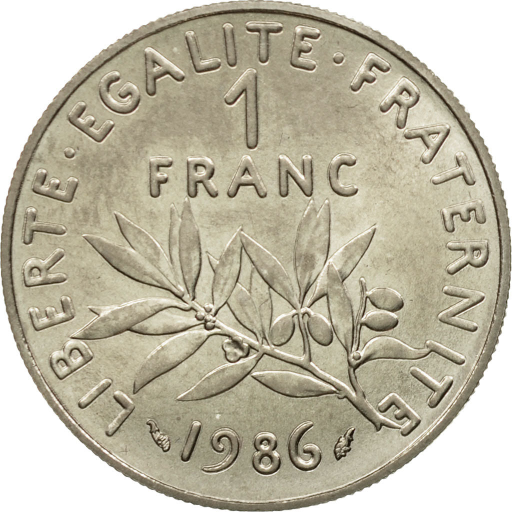 Monnaie, France, Semeuse, Franc, 1986, Paris, FDC, Nickel, Gadoury:474, KM:925.1