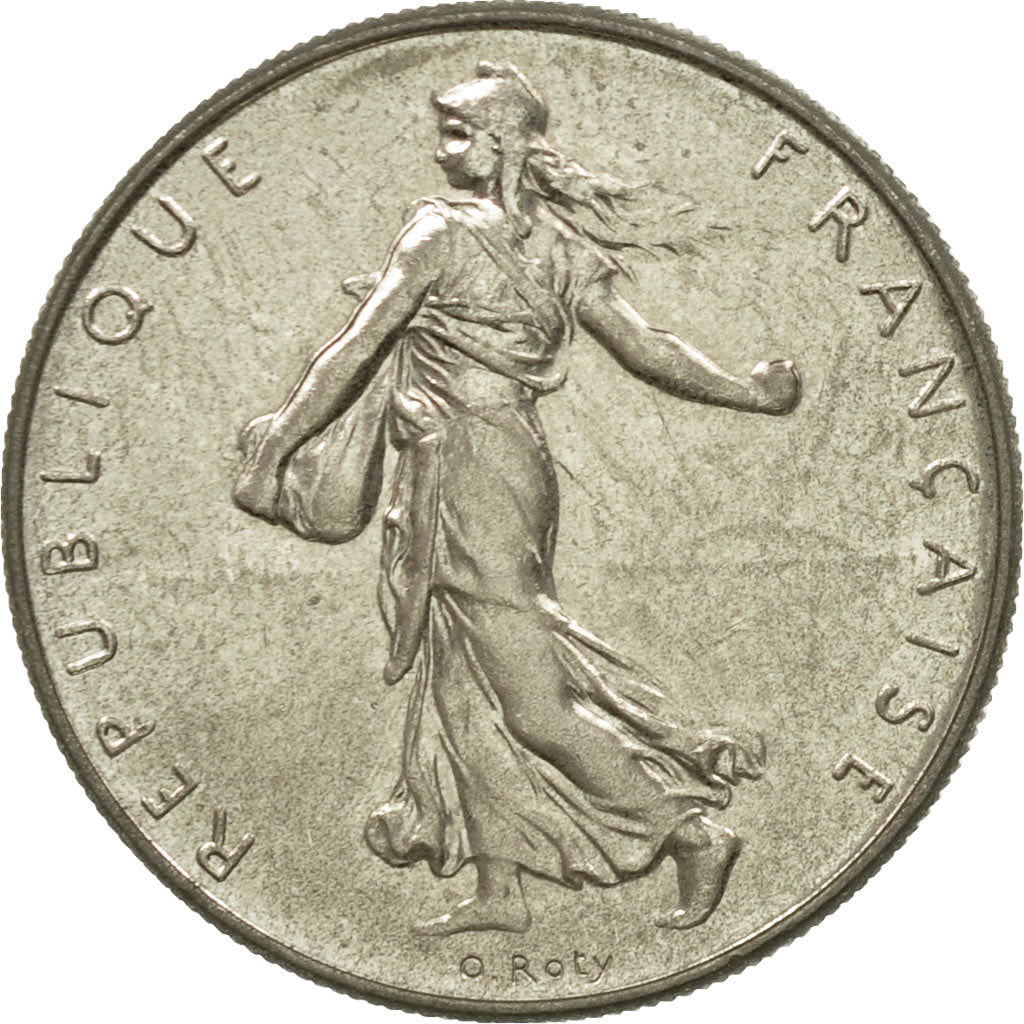 Coin, France, Semeuse, Franc, 1987, Paris, MS(64), Nickel, KM:925.1, Gadoury:474