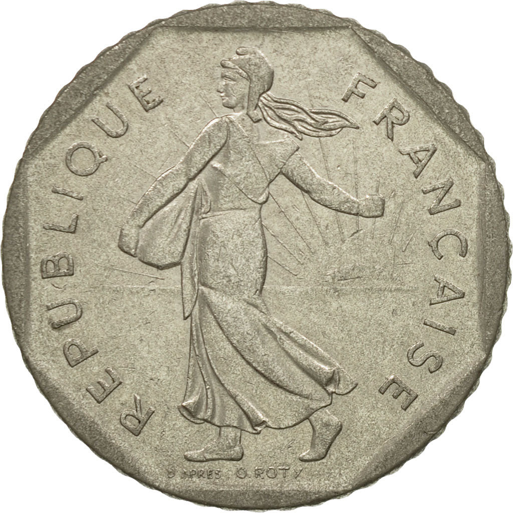 Münze, Frankreich, Semeuse, 2 Francs, 1984, UNZ, Nickel, KM:942.1, Gadoury:547