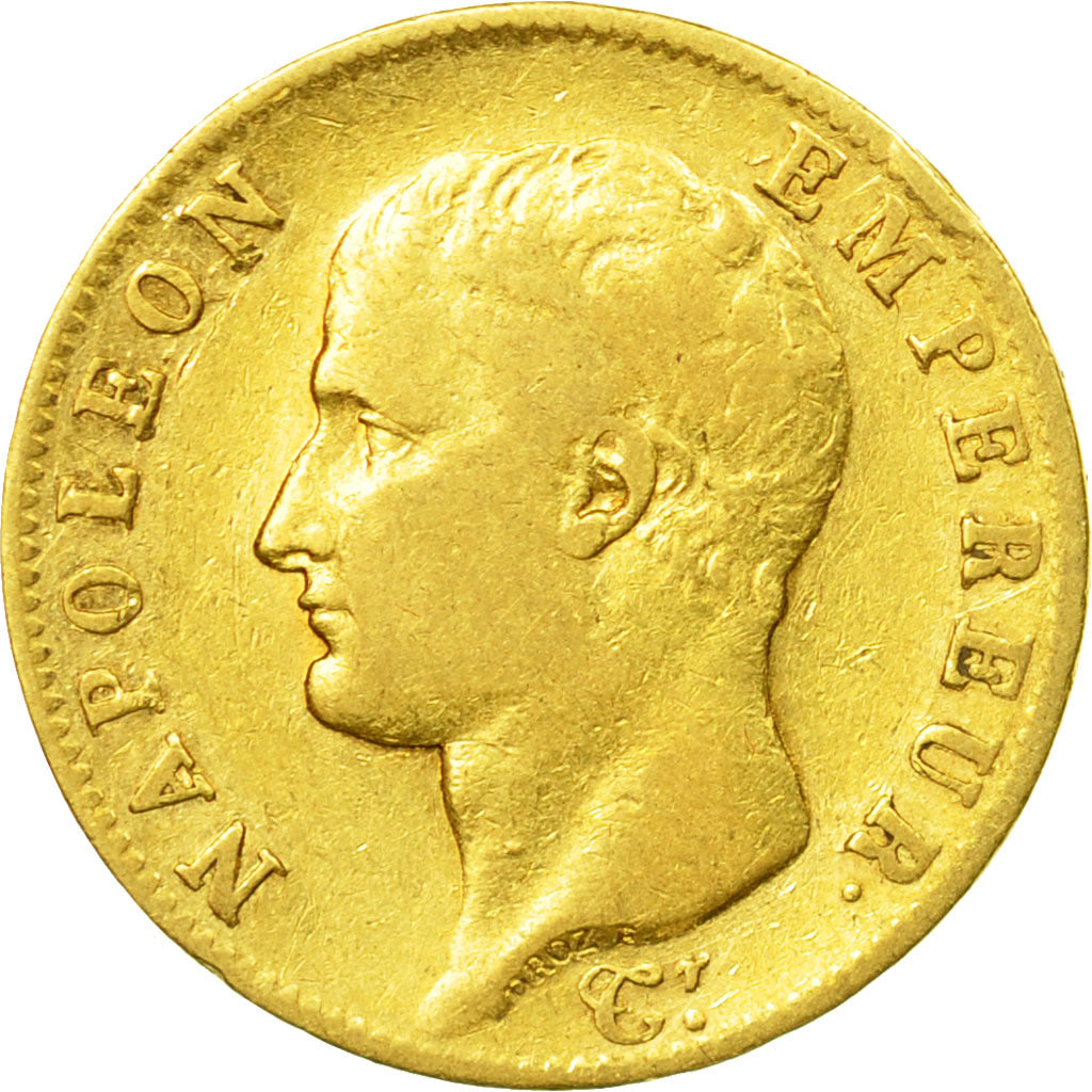 Moneda, Francia, Napoléon I, 20 Francs, 1806, Paris, BC+, Oro, KM:674.1