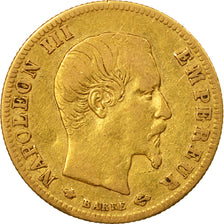 Moneda, Francia, Napoleon III, Napoléon III, 5 Francs, 1859, Strasbourg, BC+