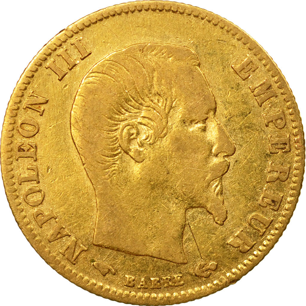 Coin, France, Napoleon III, 5 Francs, 1860, Paris, VF(20-25), Gold