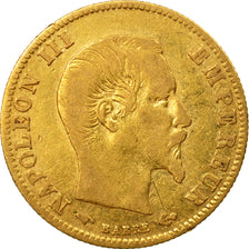Coin, France, Napoleon III, 5 Francs, 1860, Paris, VF(20-25), Gold