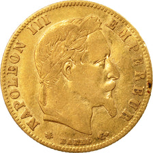 Coin, France, Napoleon III, 5 Francs, 1863, Paris, VF(20-25), Gold
