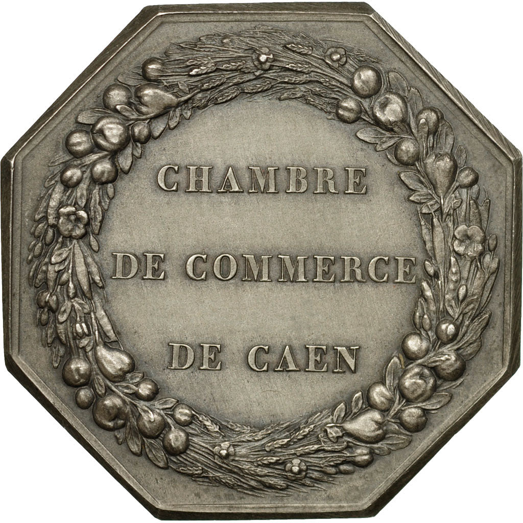 France, Token, Chamber of Commerce, Chambre de Commerce de Caen, 1848, Pingret