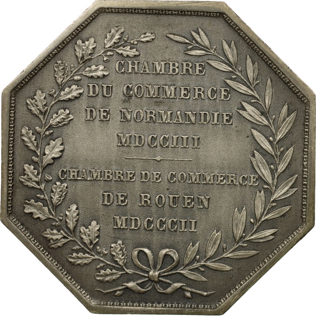 France, Token, Chamber of Commerce, Chambre de Commerce de Rouen, 1802, Lecomte