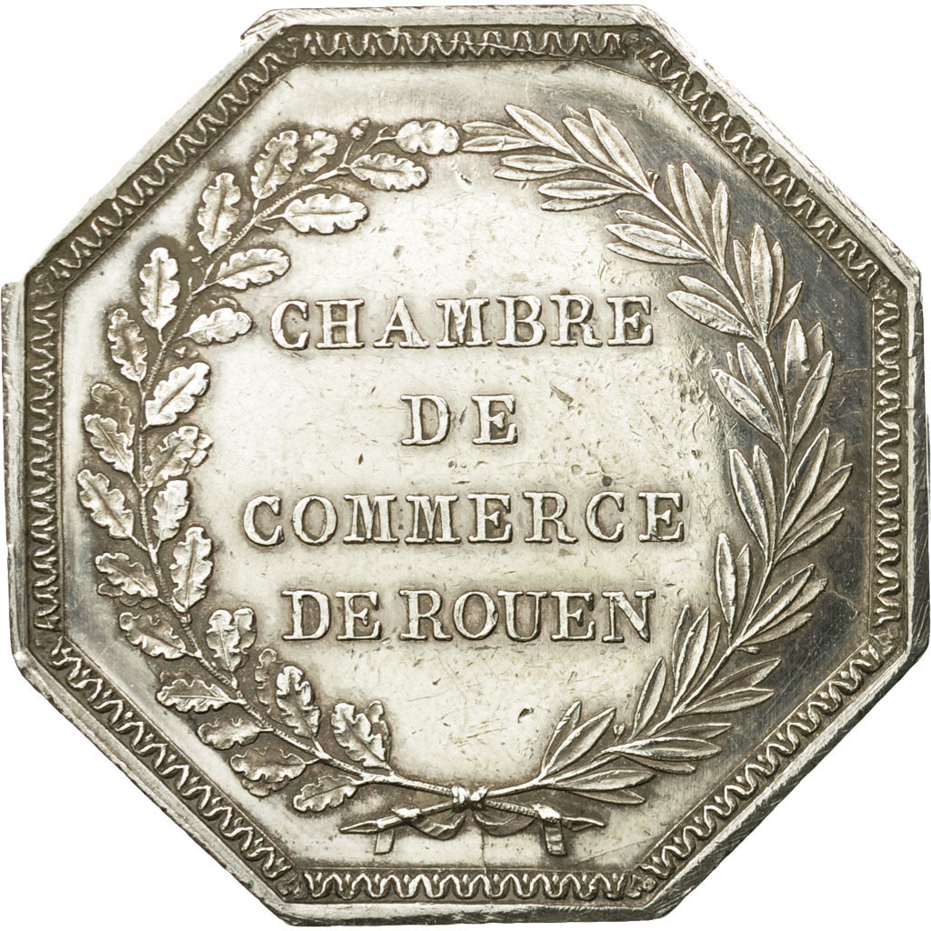 France, Token, Chamber of Commerce, Chambre de Commerce de Rouen, Tiolier