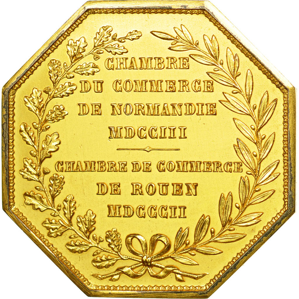 France, Token, Chamber of Commerce, Chambre de Commerce de Rouen, 1802, Lecomte